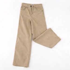 BDG Urban Outfitters Puddle Jeans W28 Khaki Wide Leg Baggy 90s Y2K Raw Hem